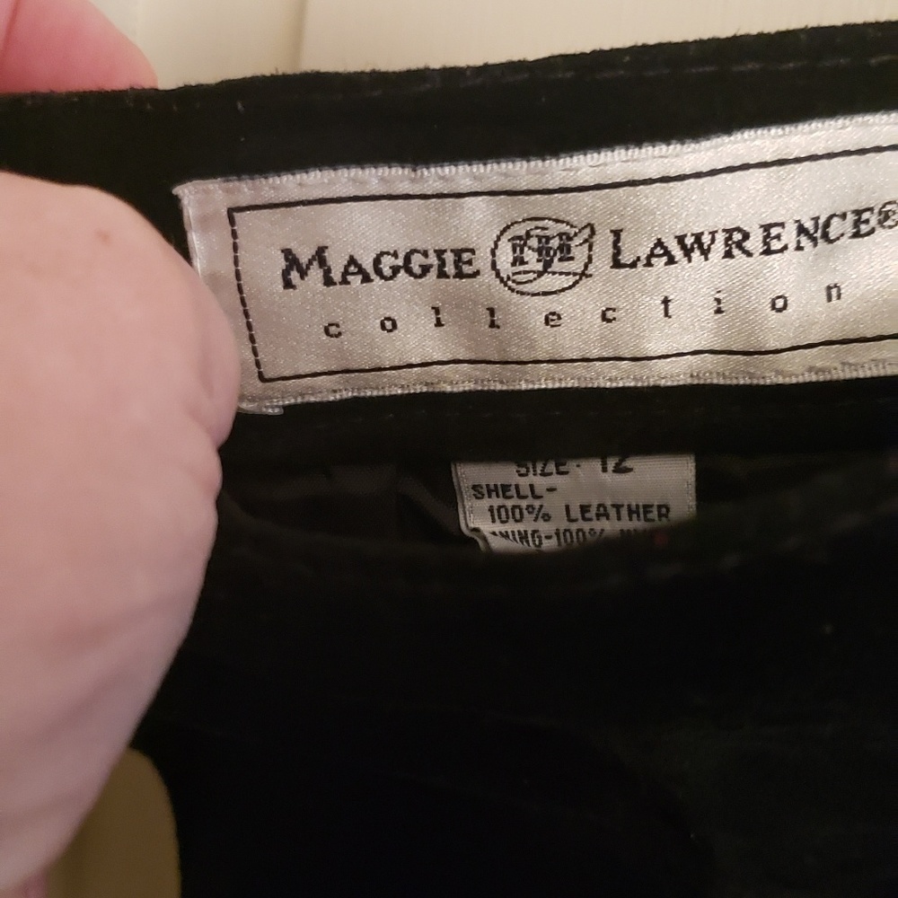 Leather dress pants